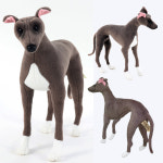 My Dog Italian Greyhound Gray 이탈리안 그레이하운드 강아지 펫인형 실사동물인형 : SunToys