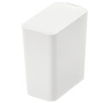 리블리홈 심플 화이트 미니 휴지통 주방 사무길 거실 화장실 책상 쓰레기통 소품수납 : 리블리홈