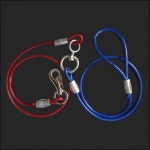 국산 코팅 와야 강아지 와이어줄 개줄 8mm 8파이 중간도래 애견 리드줄 목줄 진돗개 시골개 중형견 대형견 : 에그먼트