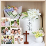 납골당 미니어처 봉안당 꾸미기 종교소품 십자가 납골당 추모 장식 미니십자가 : 메모리얼 스튜디오