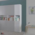 화이트수납장 폭좁은 슬림장 틈새수납장 거실키큰장 400 : 리퍼스