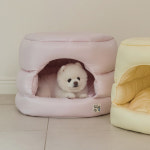 포글 댕굴하우스 강아지집 방석 하우스+방석 2in1 생활방수 사계절용 : 래핑찰리