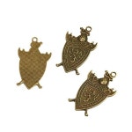 진주알 모루철사 레트로 쉴드 펜던트 금속 방울 모루인형만들기 : 텐텐상점