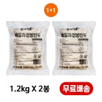 봉평메밀가 메밀전병 1+1, 1.2kgX2봉 / 김치메밀전병 매콤한 전병 : 초원식탁