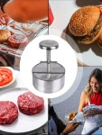 햄버거패티 틀 햄버거 고기 프레스떡갈비 성형기 몰드 버거 프레스 메이커 : 모난돌아낙