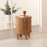 거실 침실 원룸 고무나무 템바보드 월넛 원목 우드 수납 협탁 거실장 탁자 : 홈앤퍼니