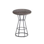 거실 매장 카페 소품 진열 장식 높은탁자 원형 스틸다리 바테이블 카페식탁 : 홈앤퍼니