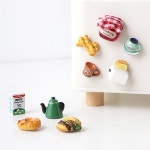 귀여운 음식 미니어처 냉장고 자석 인테리어소품 주방 마그네틱 장식품 : 작은틈