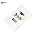 NNI443 월플레이트벽면포트시공(HDMI/RGB/3RCA) : 케이블마트