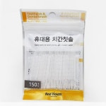 덴탈 치간 칫솔 치실 음식물 제거 일회용 150p 예방 정기 물질 치아이 보건소 잇몸병 일회용 : 행밤