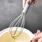 실리콘 거품기 반죽기 믹서 제빵 휘핑기 27cm  믹서기 키친툴 핑기 미니 계란 도구 실리콘 블렌더 : 행밤