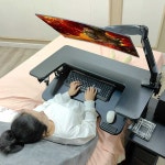 누워서컴퓨터 누워서노트북 침대 베드테이블 책상 이동식 각도조절 : 다마지코