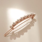 [갤러리아] 제이로렌 진주 큐빅 로즈골드 일자라인 헤어핀 H0781 : 갤러리아백화점