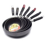 원효 궁중팬 웍팬 메탈릭 후라이팬 24cm  후라이팬 프라이팬 튀김팬 북경팬 가정 웍 업소 웍팬 : 행밤