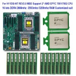 H11DSI-NT Rev2.0 마더보드 + 2  EPYC 7261 7251 7371 7301 7281 7451 7401 7351 7601 7551 7501 CPU 1664G DDR : goldtrophy765