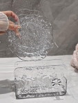 토골접시 가정용 소접시 간식접시 과일접시 식탁쓰레기 토골접시 수납 플라스틱접시 : 나모르기