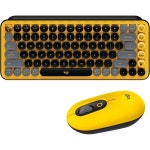 Logitech POP 무선 마우스 및 키 기계식 키보드 콤보 사용자 지정 가능한 이모티콘 사일런트 터치 정밀속도 스크롤 디자인 블루투스... 