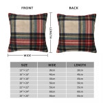 쿠션커버 베개커버 베갯잇 베갯잎 베갯닢 소파 스튜어트 드레스 타탄 케이스 폴리에스터 편안한 던지기 장식 가정용 사용 : 해외직구존