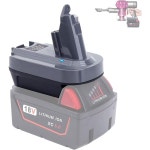 V6 시리즈 진공 청소기용 ELEFLY 배터리 어댑터, 디월트 20V 리튬  DM18DSV6 Adapter Compatible with Dewalt 20V & M18 Battery...