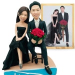 캐리커쳐 피규어 제작 인물 사진 결혼 기념 퇴직 선물 : 구구직구상회