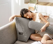 삼각 쿠션 등받이 대형 허리 거실 침대 : 프로존샵