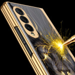 갤럭시 Zfold2 제트폴드2 지폴드2 강화유리 유광 디자인 케이스 h4035 : MOBE