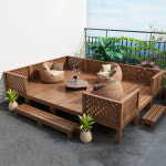 조립식 평상 옥상 야외 마루 원목 테라스 마당 테이블 : 트리네직구