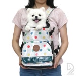 멀티 도트 앞가방 미디움 애견가방 : 코드구구
