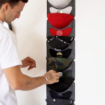 걸이형 모자 수납 포켓 정리 주머니 주방걸이 보관 수납꽂이 : 투지퍼스