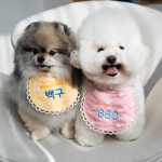 [ 상시오픈 ] 마이메이 러블리 도그빕 4colors 하트패턴 강아지 턱받이 케이프 : 마이메이 mymay