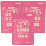 강아지 심장 영양제 기침 감기 면역 노견 헥헥거림 오메가3 댕이수랏간 침향 심장튼튼 3개 : 댕이수랏간