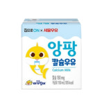 앙팡 핑크퐁 아기상어 칼슘 우유 150ml 24개 1박스 : GO BAND