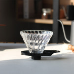 하리오 V60 핸드드립 유리 글라스 커피드리퍼 블랙 : 커피올데이