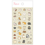 PD923 Happy Dog 해피 독 도그 개 강아지 쁘띠팬시 다이어리 스티커 동물 빅 포인트 캐릭터 : 쁘띠팬시