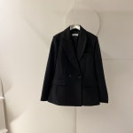 [J0940] 데일리수잔 (세일) 베이직 슬림핏 라인 자켓 (어깨패드) : 수잔클로젯