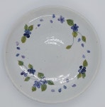 도자기핸드페인팅 / 백자 제비꽃 원접시세트(2P) : 예화공방