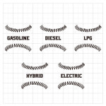 야구공 주유구 스티커 / C0005 혼유방지 가솔린 휘발유 LPG : 야구랜드 커스텀