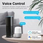 스마트전동 커튼 자동 제어 거실 원격 컨트롤러 초저소음 알렉사 전기 음성 홈 블라인드 : 브라이트존