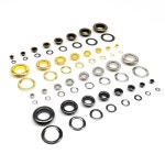 아일렛 아일렛펀치 가죽 가방 신발 벨트 캡 의류용 에어 홀 리벳 워셔 그로밋 링이 있는 고품질 금속 구멍 4 가지 색상 2512mm 50 세트 : 얄리상점