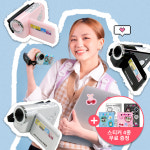 캠코더 Y2K 레트로 빈티지 비디오 카메라 SD카드+감성스티커 4종+건전지+파우치 : 샤론6