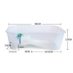 거북이어항 거북이수조 거북이 탱크 수족관 재사용 가능한 내구성 휴대용 오픈 어항 서식지 베이킹 플랫폼 코코넛 나무 : 얄리상점