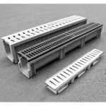 플라스틱 수로관 야외 배수로 홍수 농업용 대비 공사장 배수관 빗물 받이 도랑 하수로 커버 캡 관로 배수관/50x10x10x2cm : 영천로컴퍼니