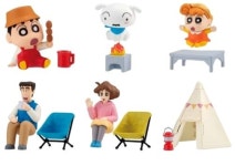 짱구는 못말려 캠프 크레용 신짱 가챠 뽑기 6종 세트 : 오사카스퀘어