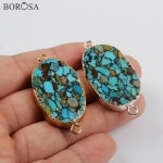 은목걸이 골드/실버 도금 천연 청록색 금펜던트 십자가팬던트 : 보2