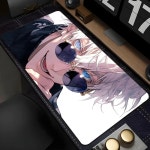 애니  애니메이션 주술회전 사토루 고조 마우스 패드 대형 컴퓨터 게임 액세서리 책상 매트 미끄럼 방지 노트북 소프트 : 추추추상회