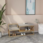 신발장 의자 철제 현관 입구 벤치 슈즈 스툴 슈벤치 북유럽 심플 미니멀 : 헤이글로벌