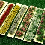 전쟁모형 자체 접착식 정적 잔디 터프 미니어처 풍경 야생화 꽃 인공 모델링 워게이밍 DIY 수제 : 추추추상회