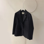 [J0951] 데일리수잔 베이직 루즈핏 투버튼 자켓 (어깨패드) : 수잔클로젯
