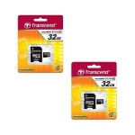 Transcend HTC Desire 526 태블릿 메모리 카드 2 x 32GB microSDHC 카드SD 어댑터 포함 2팩 : 1번가11