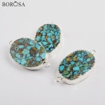 은목걸이 골드/실버 도금 천연 청록색 금펜던트 십자가팬던트 : 보2